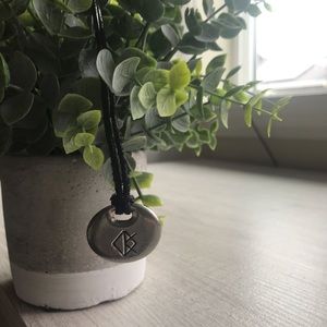 Silver & Leather Necklace